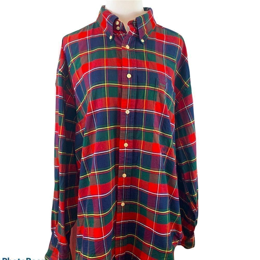 Vintage 90’s Y2K Tommy Hilfiger plaid button down